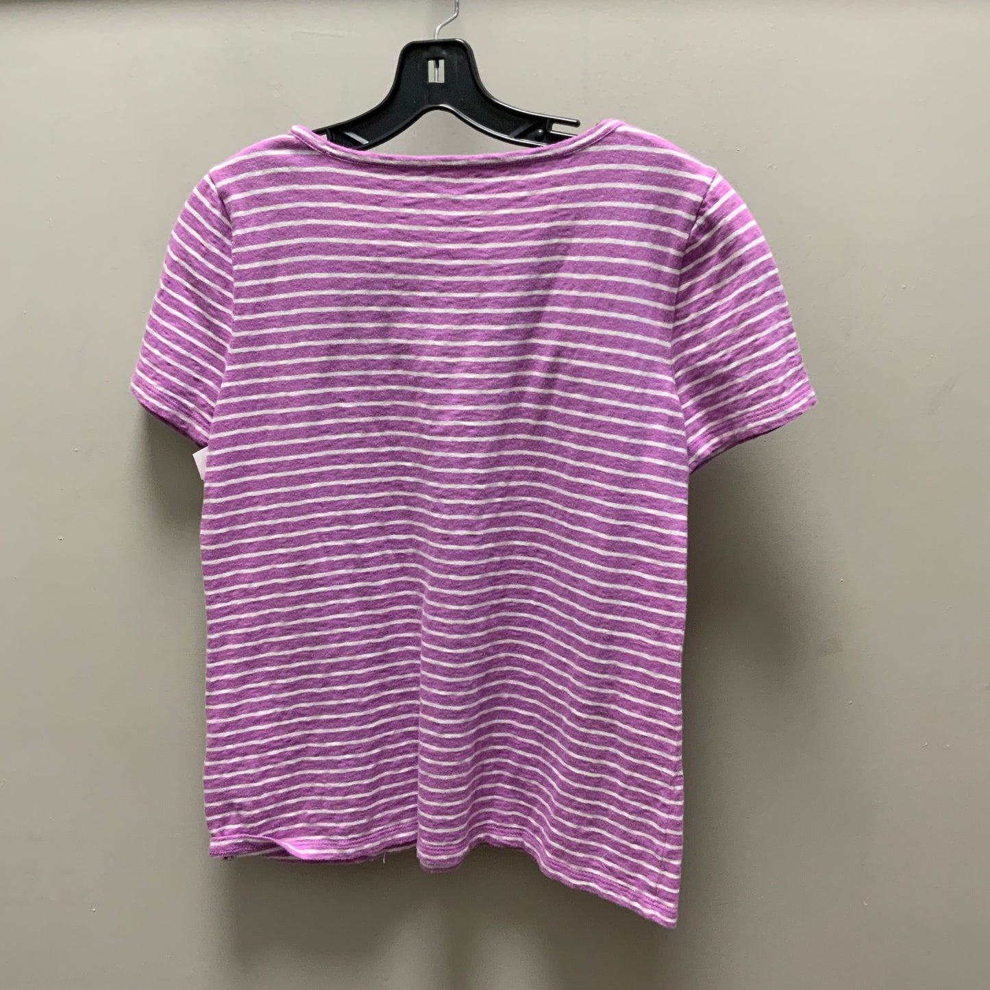 Top Short Sleeve Basic By Talbots In Purple, Size: Mp