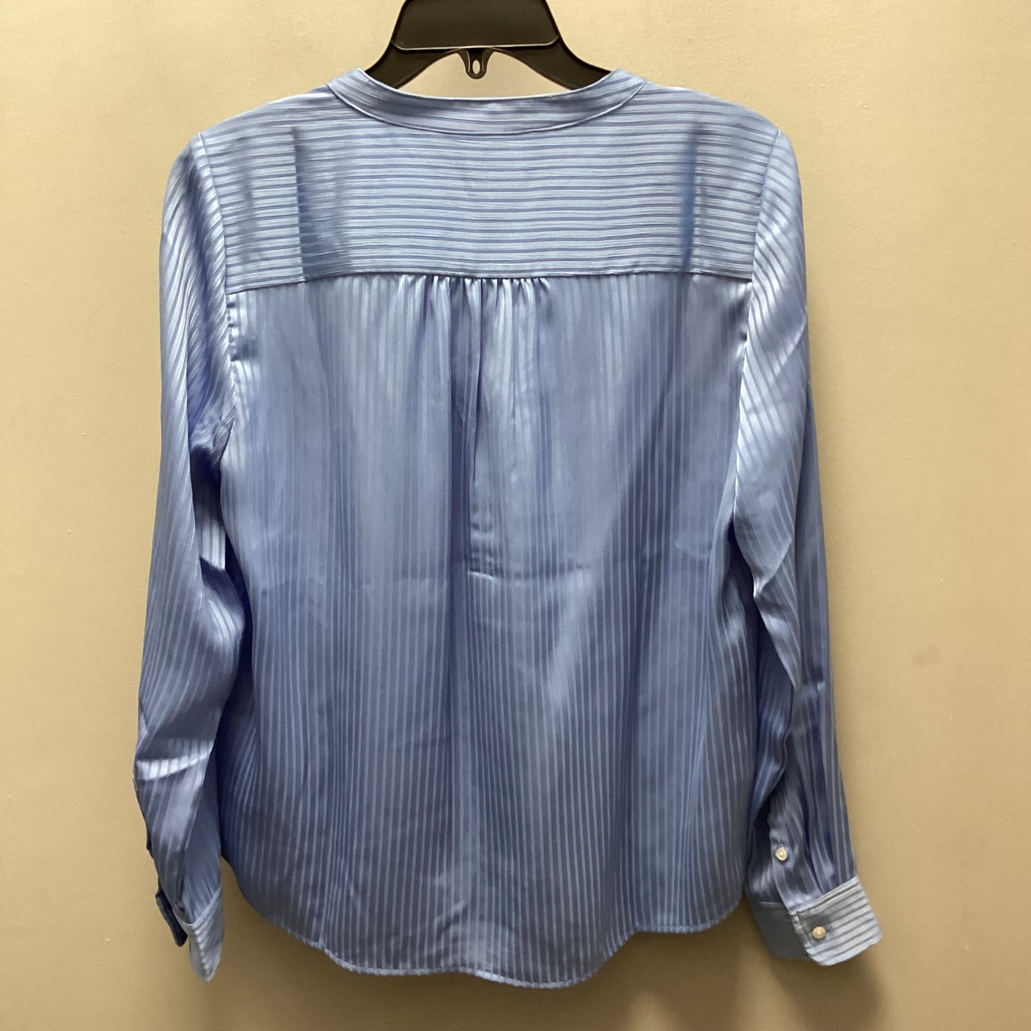 Blouse Long Sleeve By J. Crew In Blue, Size: S