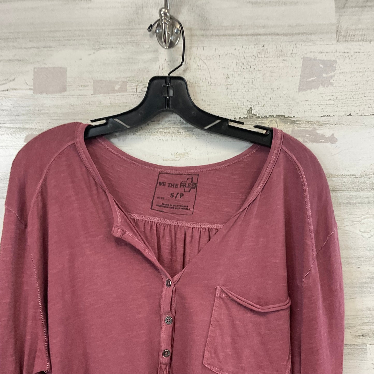 Top Long Sleeve By We The Free In Purple, Size: S