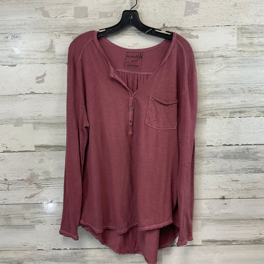 Top Long Sleeve By We The Free In Purple, Size: S