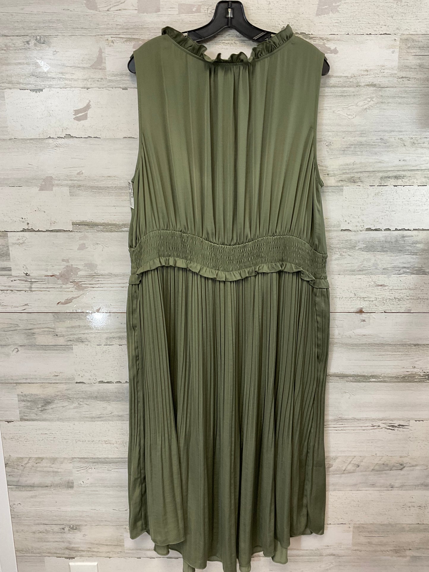 Dress Casual Midi By Lane Bryant In Green, Size: 3x