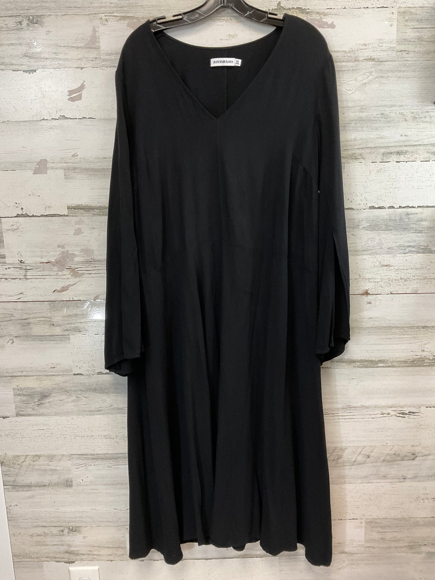 Dress Casual Short By Just Fabulous In Black, Size: 2x