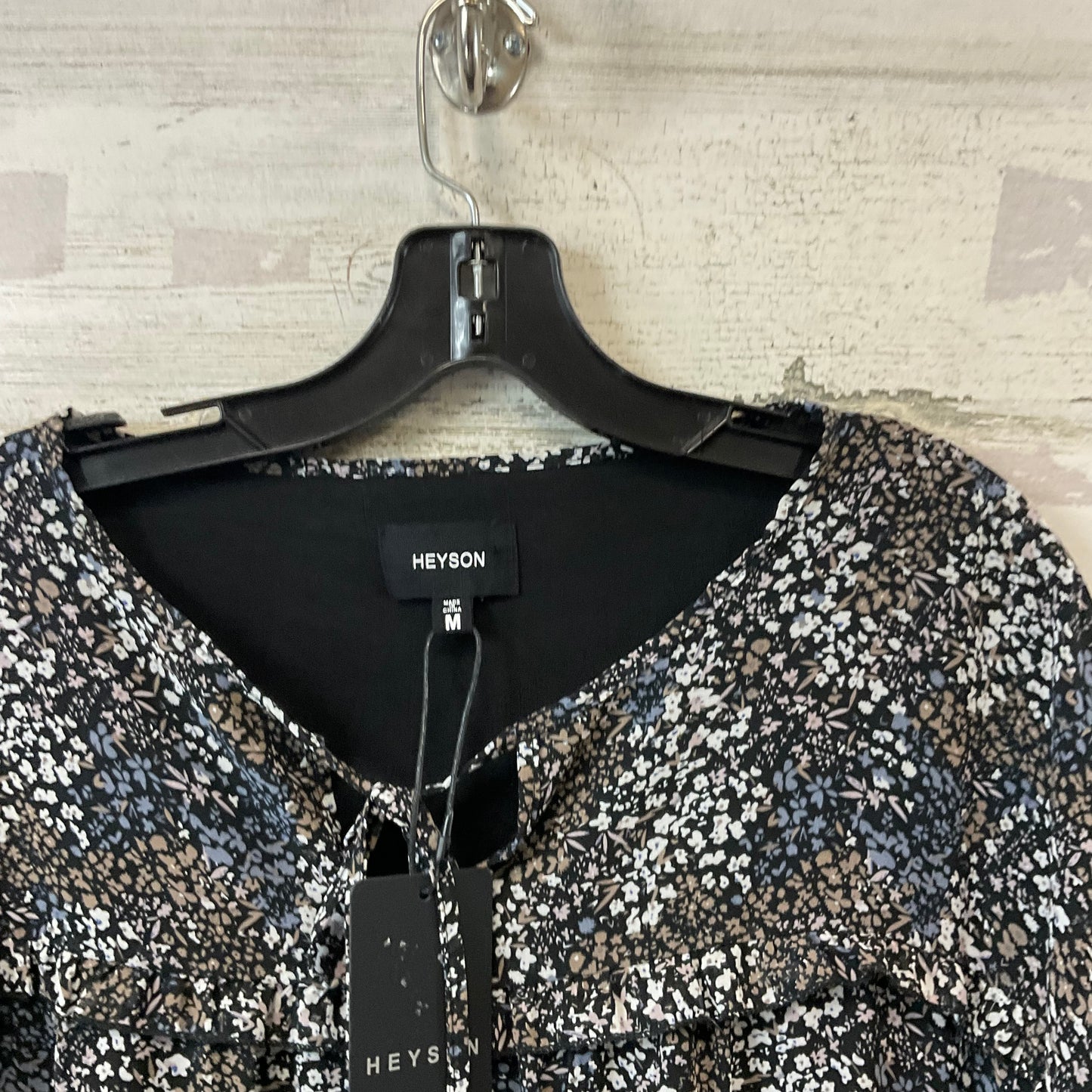 Blouse Long Sleeve By HEYSON In Black, Size: M