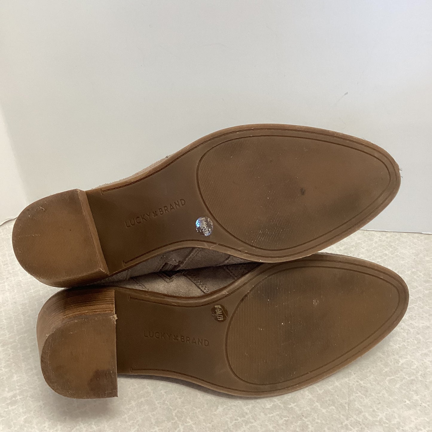 Boots Ankle Flats By Lucky Brand In Brown, Size: 8.5
