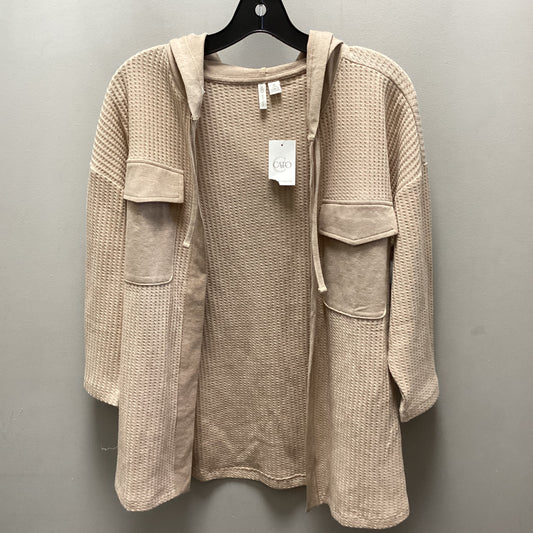 Top Long Sleeve By Cato In Tan, Size: S