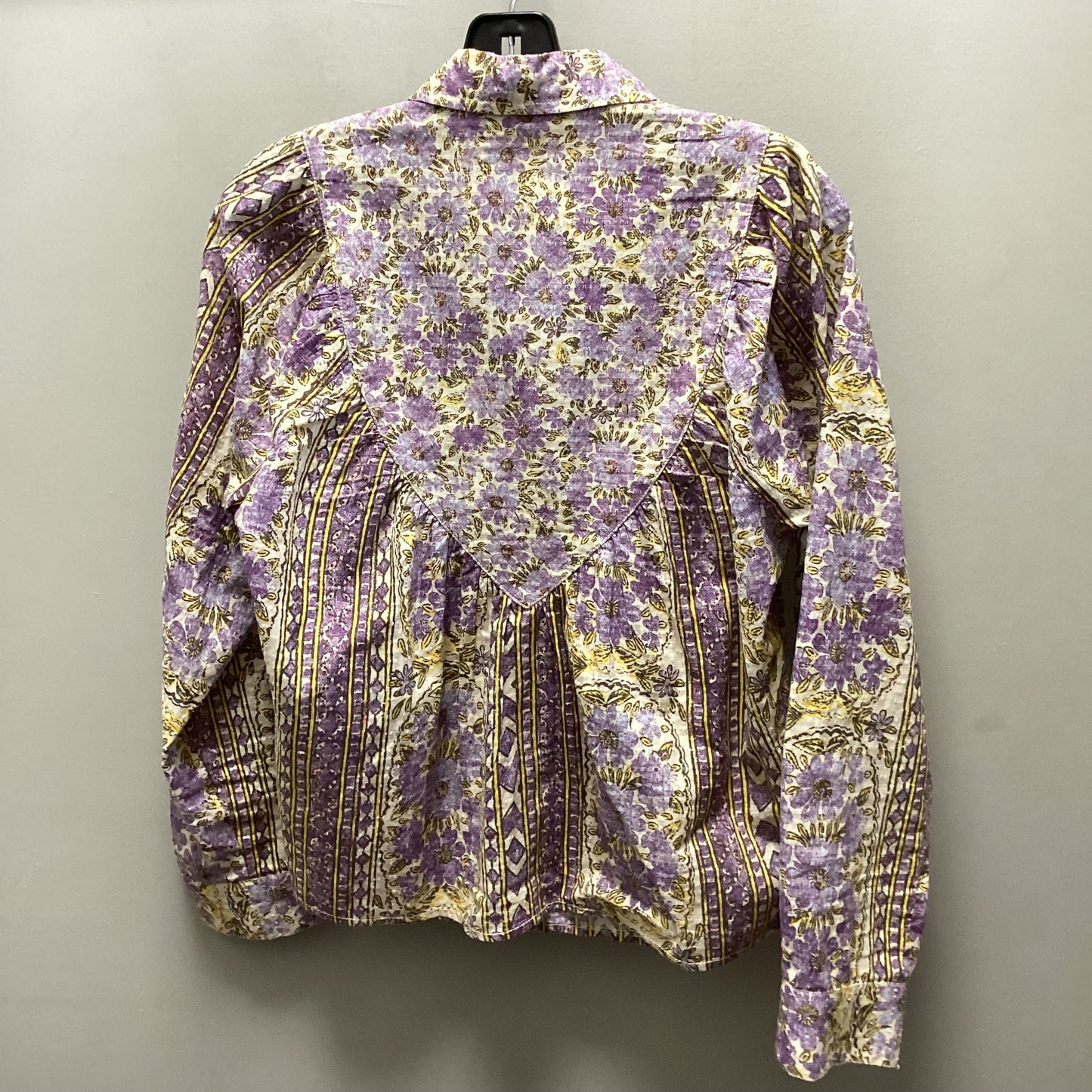 Blouse Long Sleeve By Pilcro In Purple, Size: S