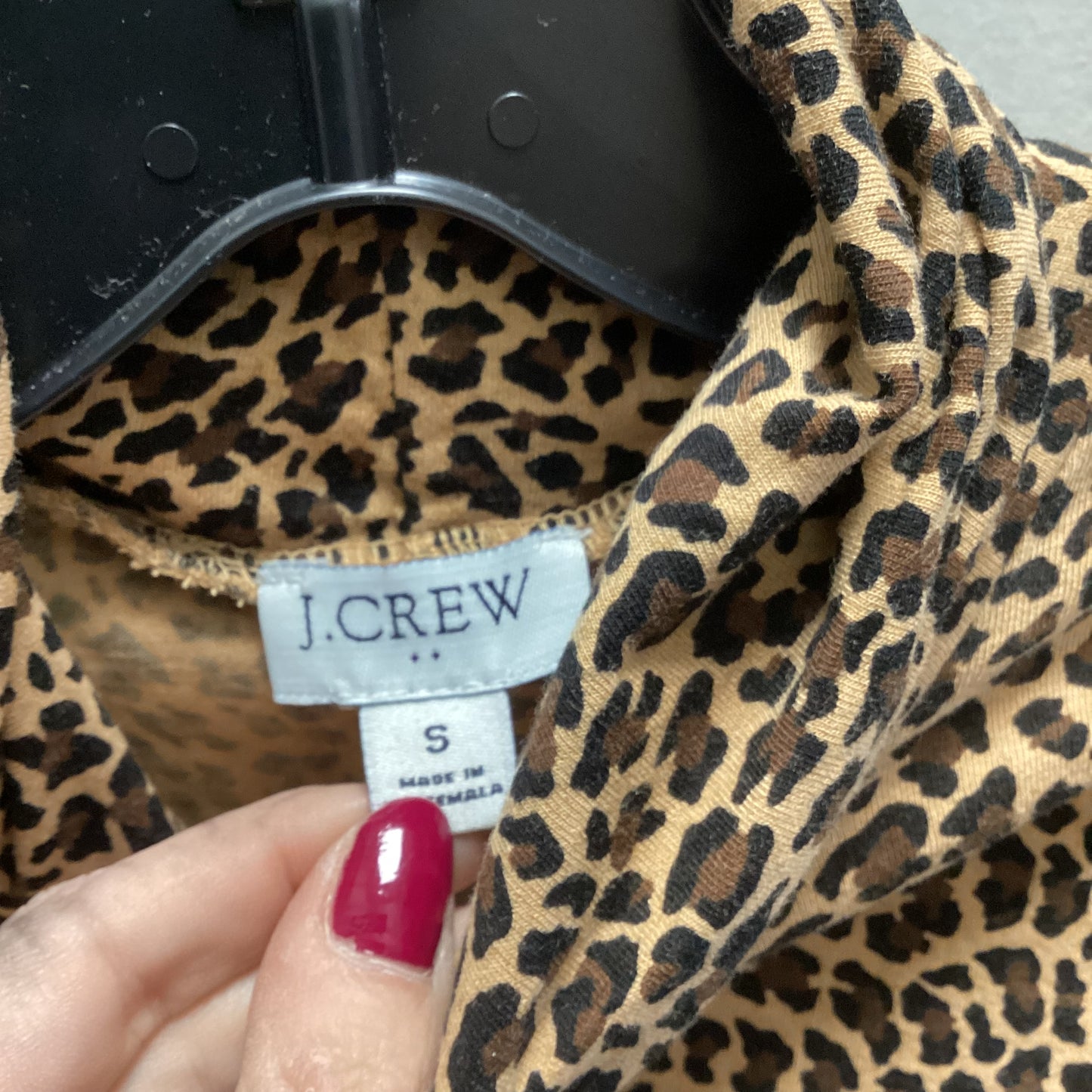 Top Long Sleeve By J. Crew In Animal Print, Size: S