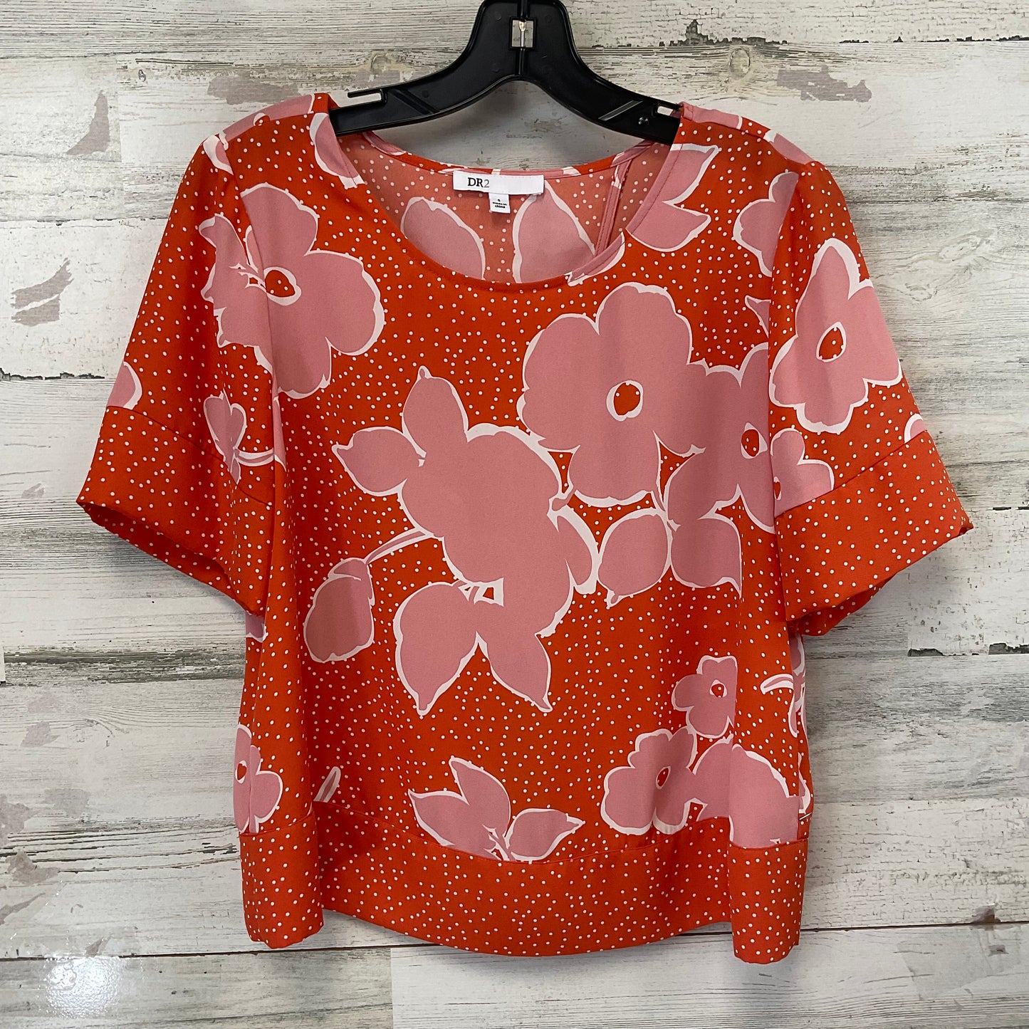 Top Short Sleeve By Dr2 In Orange, Size: S