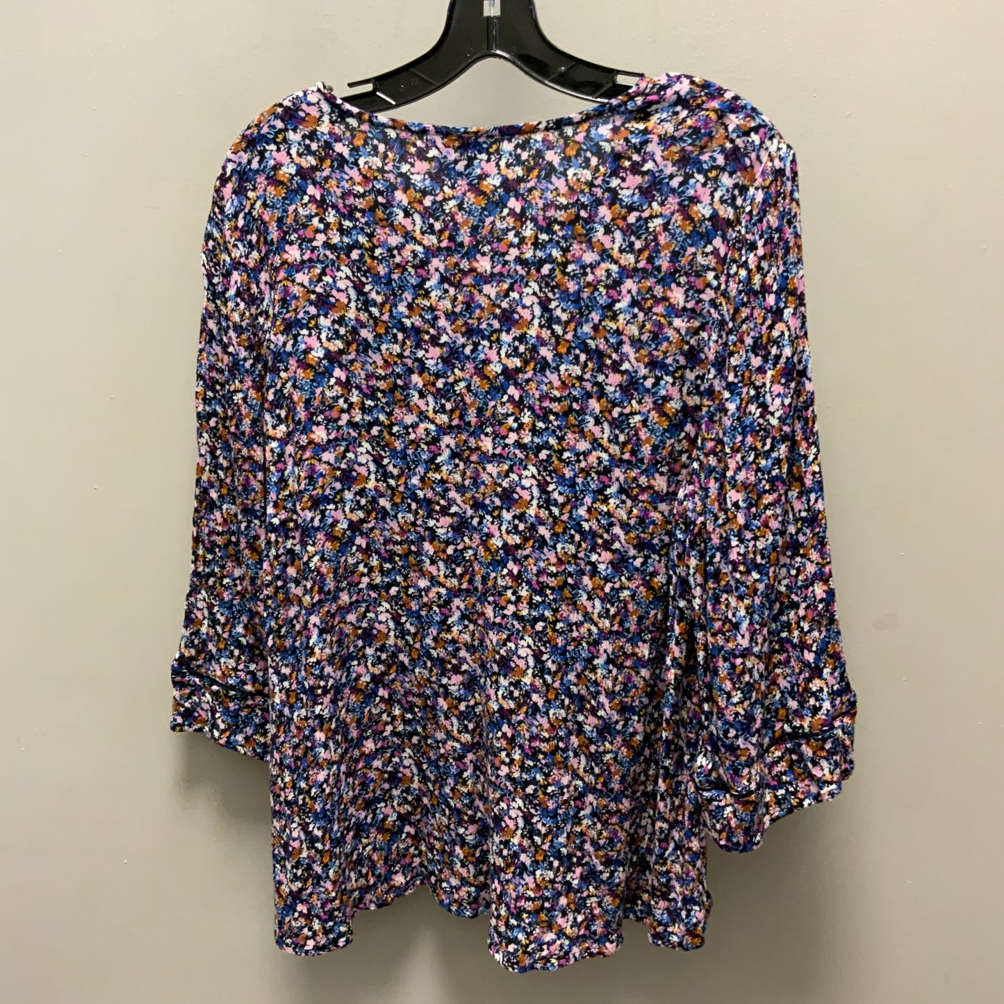 Top 3/4 Sleeve By J. Jill In Black & Blue, Size: Lp