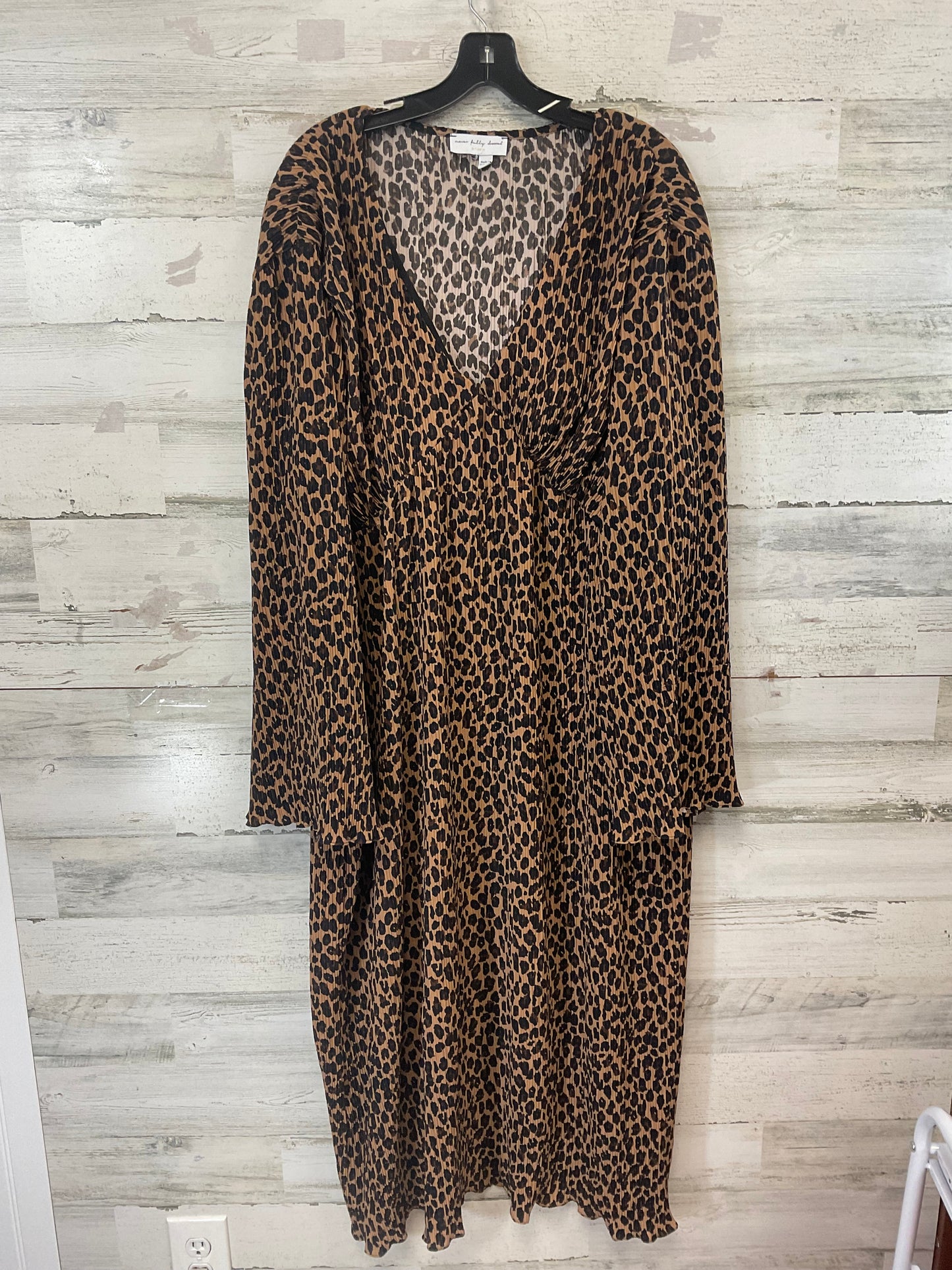 Dress Casual Maxi By NEVER FULLY DRESSED In Animal Print, Size: Xl