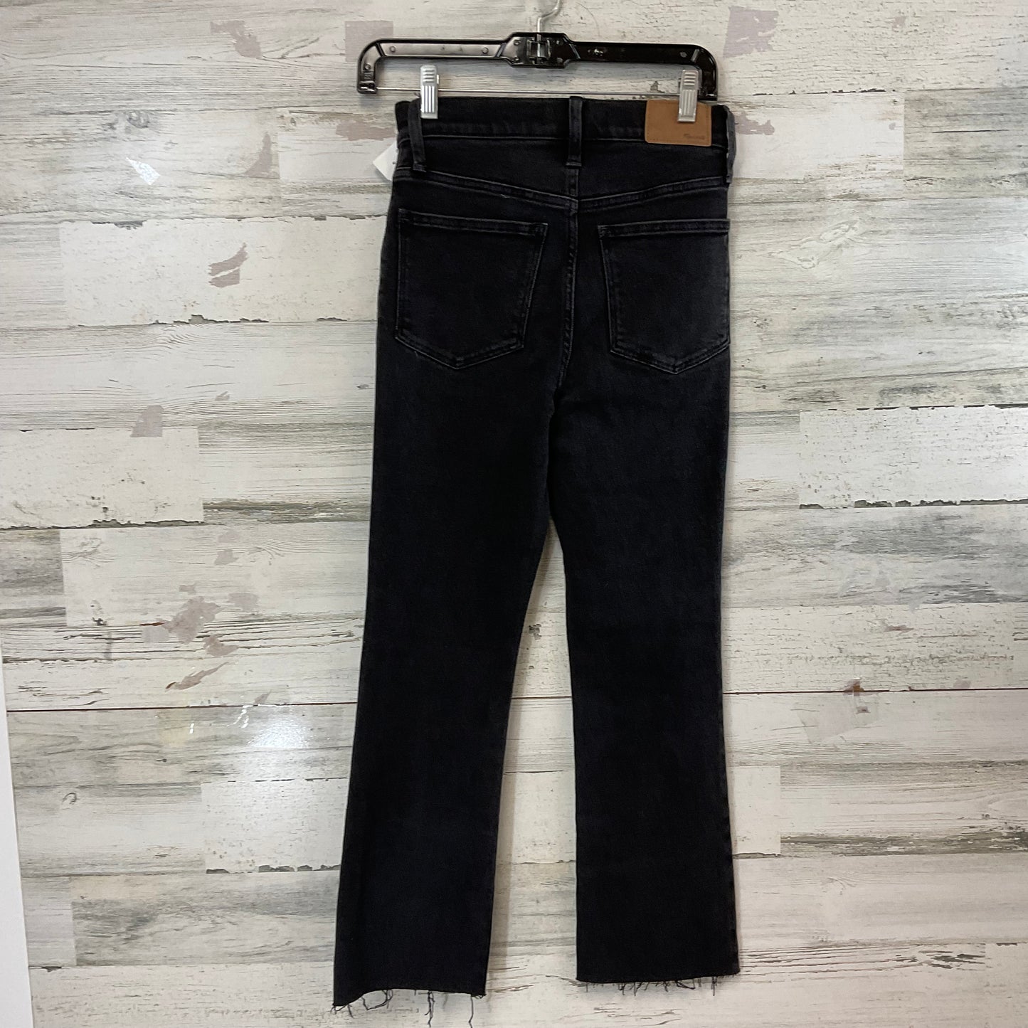 Jeans Boot Cut By Madewell In Black Denim, Size: 00