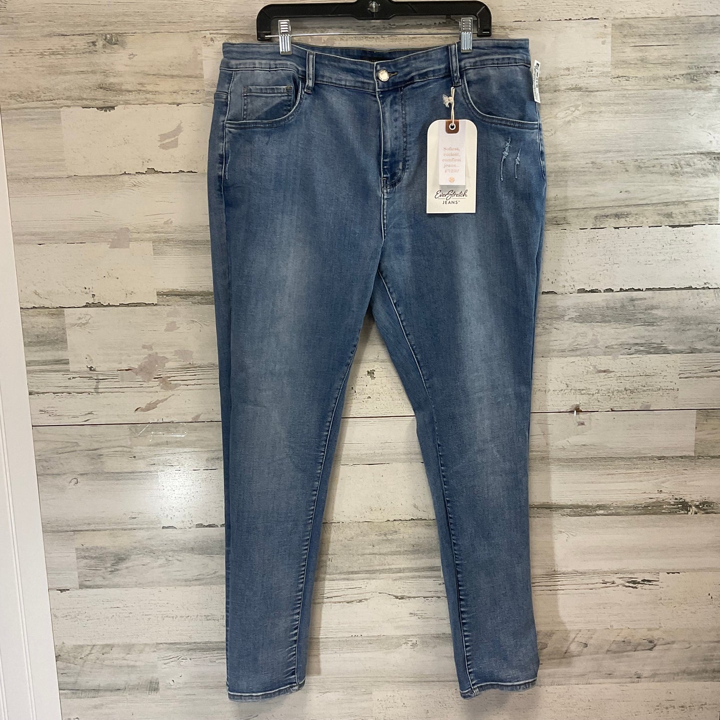 Jeans Skinny By Coco And Carmen In Blue Denim, Size: Xxl