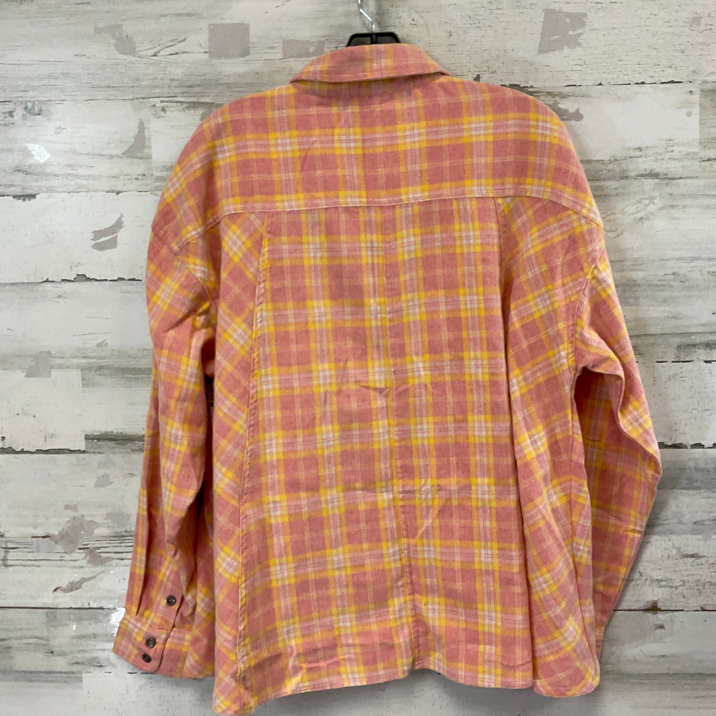 Blouse Long Sleeve By Easel In Red & Yellow, Size: M