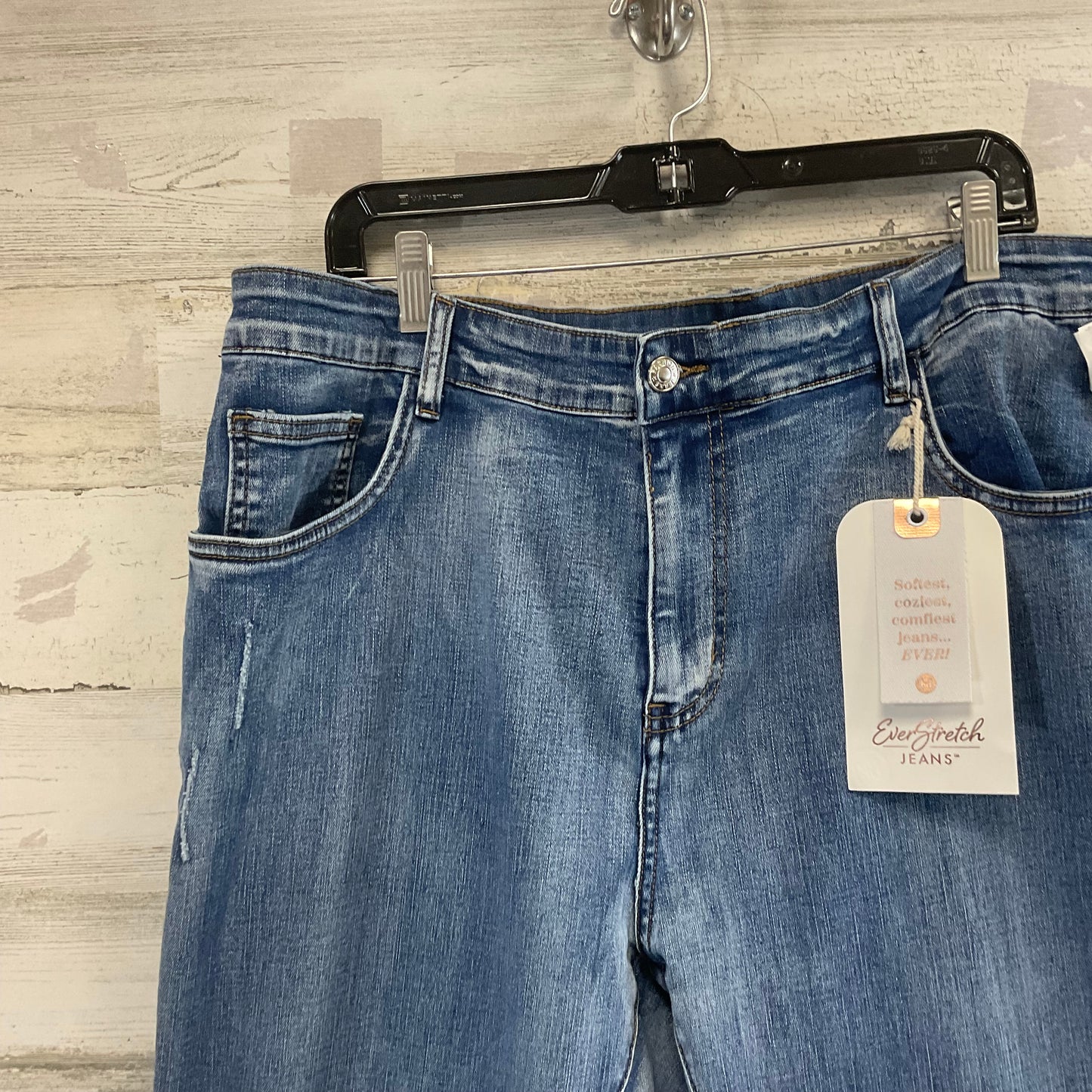 Jeans Straight By Coco And Carmen In Blue Denim, Size: Xxl