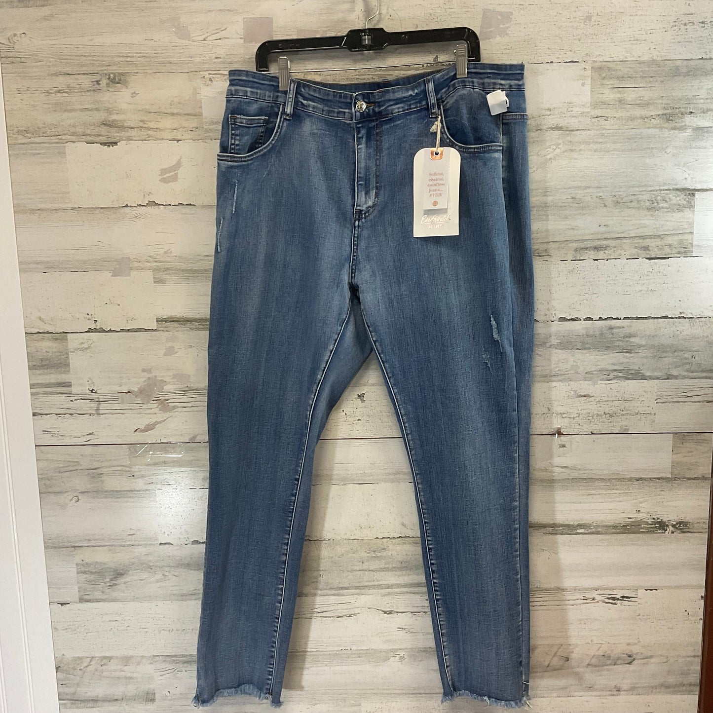 Jeans Straight By Coco And Carmen In Blue Denim, Size: Xxl