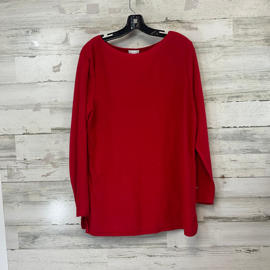 Top Long Sleeve By J. Jill In Red, Size: L