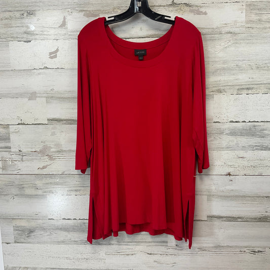 Top 3/4 Sleeve By J. Jill In Red, Size: Xl