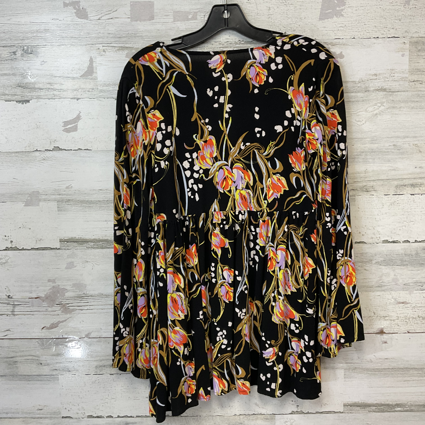 Blouse Long Sleeve By Free People In Black, Size: S