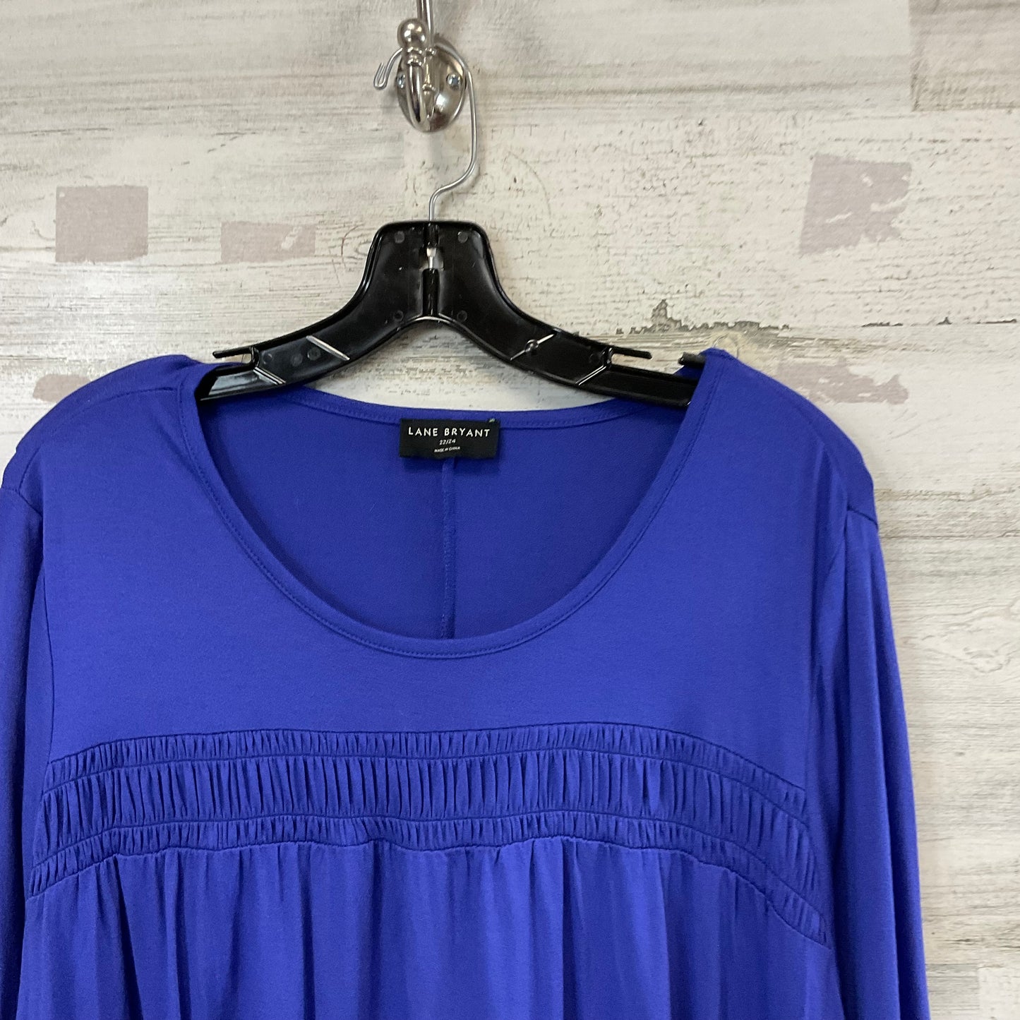 Top Long Sleeve By Lane Bryant In Blue, Size: 3x