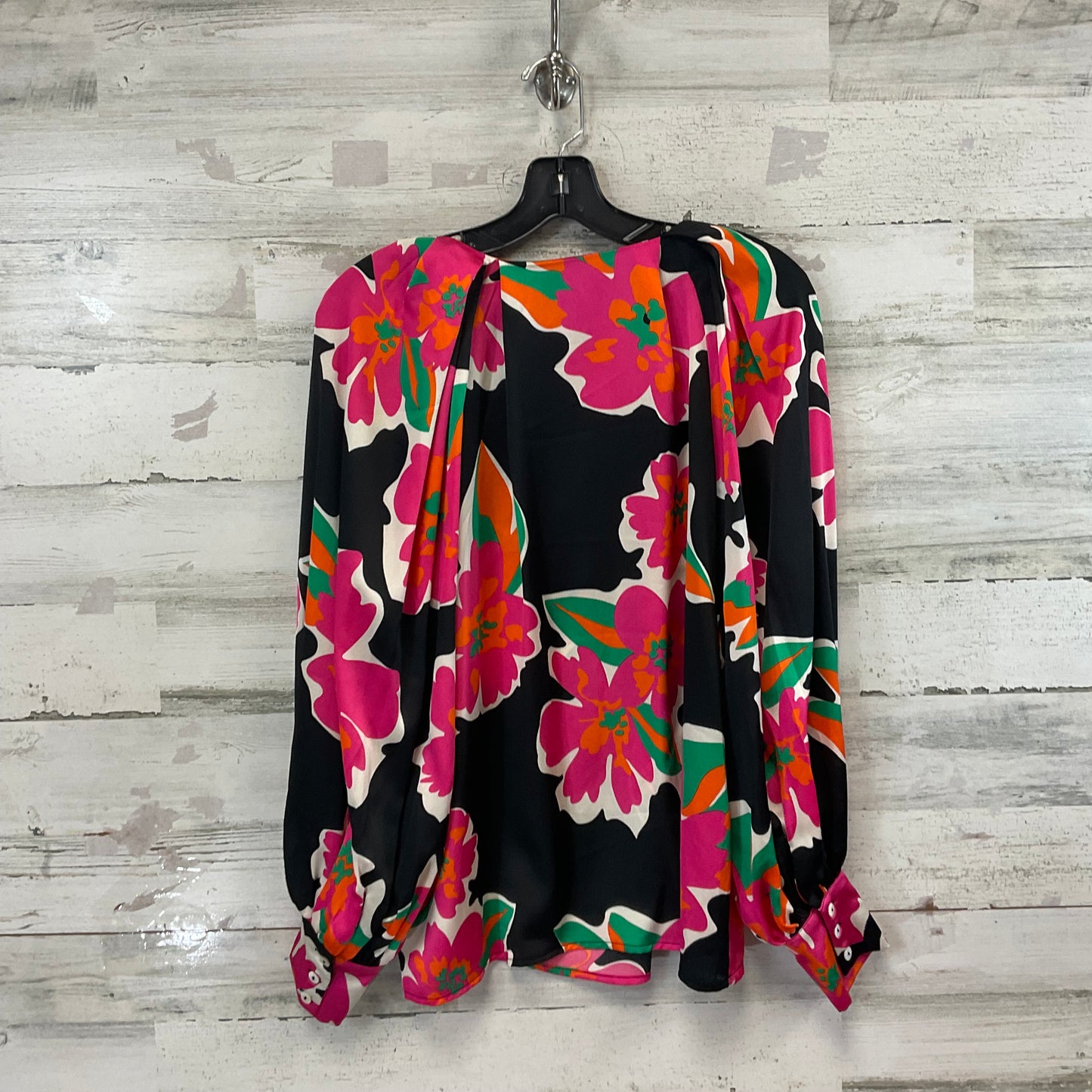 Blouse Long Sleeve By Entro In Black, Size: S