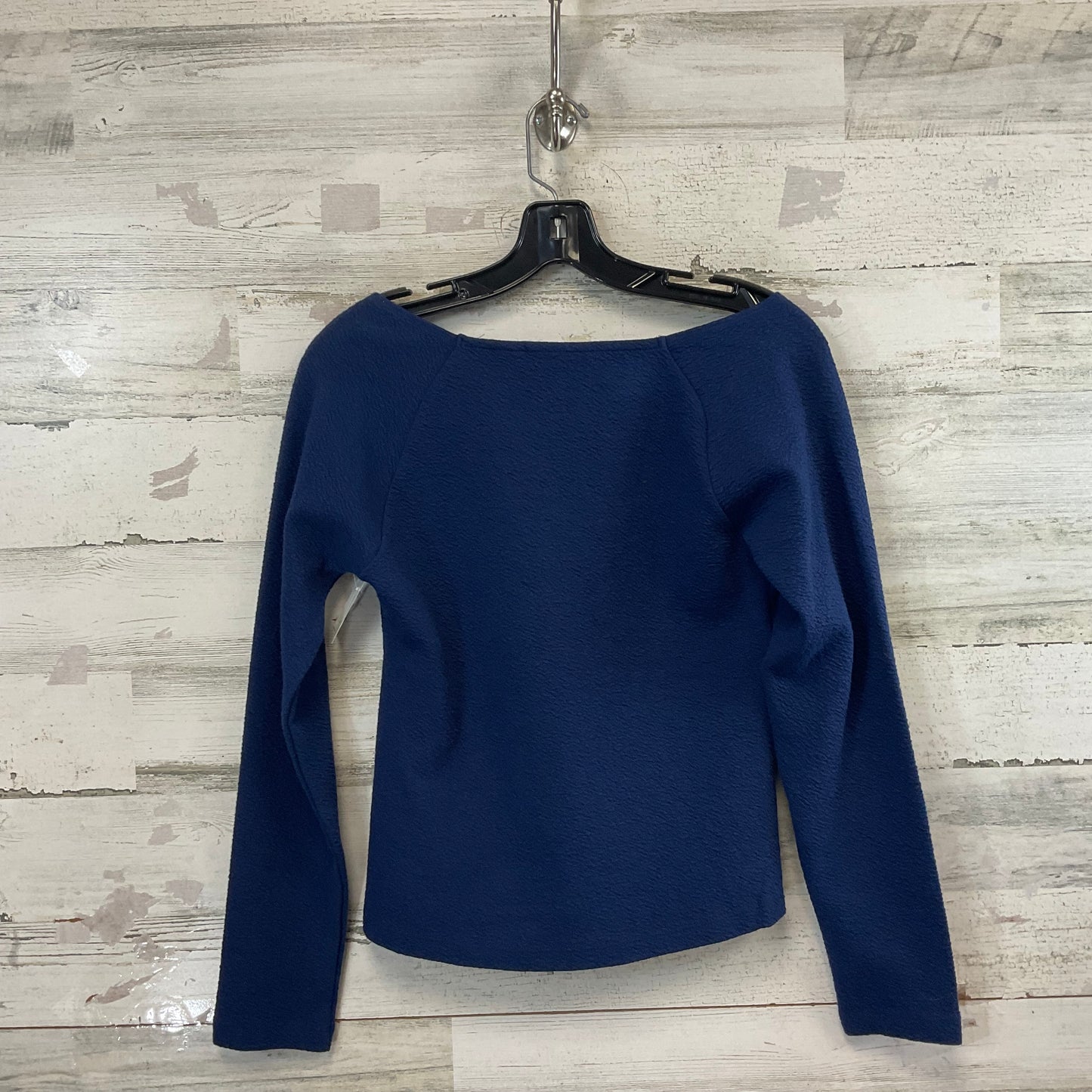 Blouse Long Sleeve By Maeve In Blue, Size: M