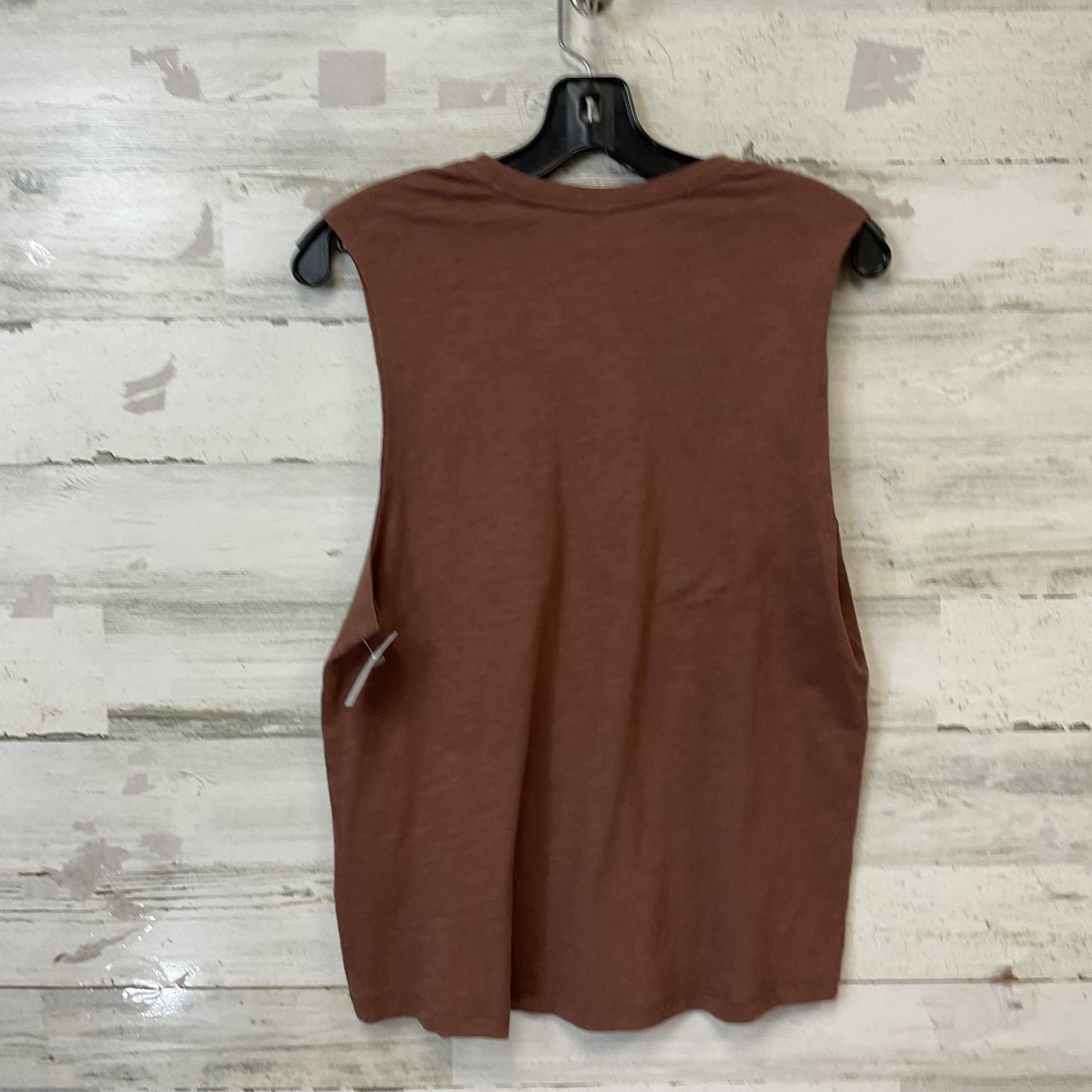 Athletic Top Short Sleeve By Vuori In Brown, Size: M