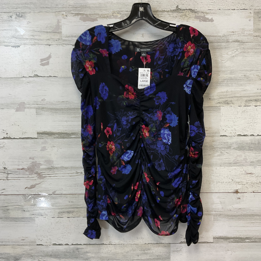 Blouse Long Sleeve By Inc In Black, Size: L