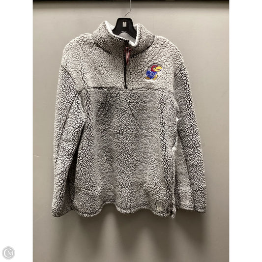 Sweatshirt Collar By Clothes Mentor In Grey, Size: S