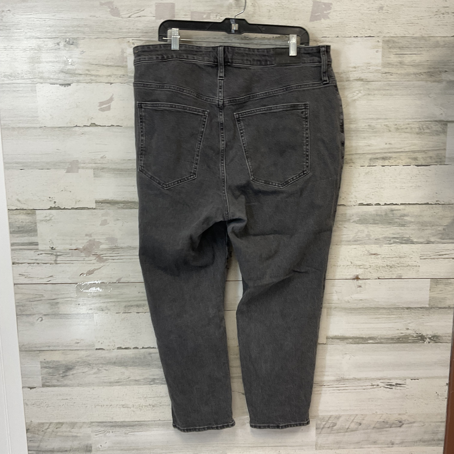 Jeans Straight By Madewell In Black Denim, Size: 18