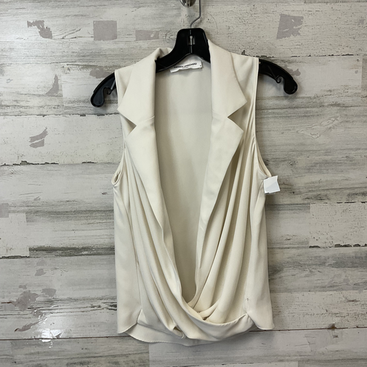 Blouse Sleeveless By Amanda Uprichard In Cream, Size: M