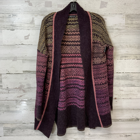 Sweater Cardigan By Peruvian Connection In Purple, Size: S