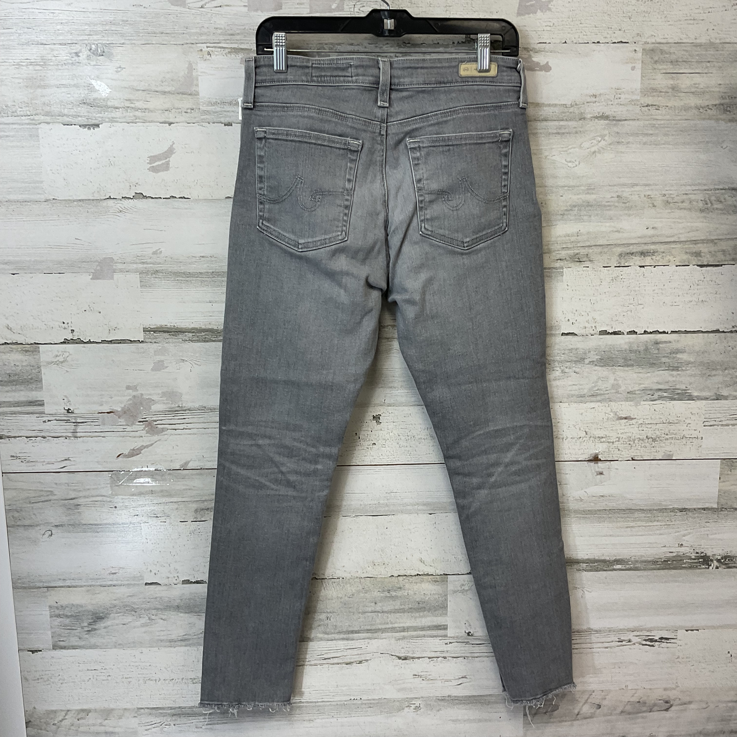 Jeans Skinny By Ag Jeans In Grey Denim, Size: 10