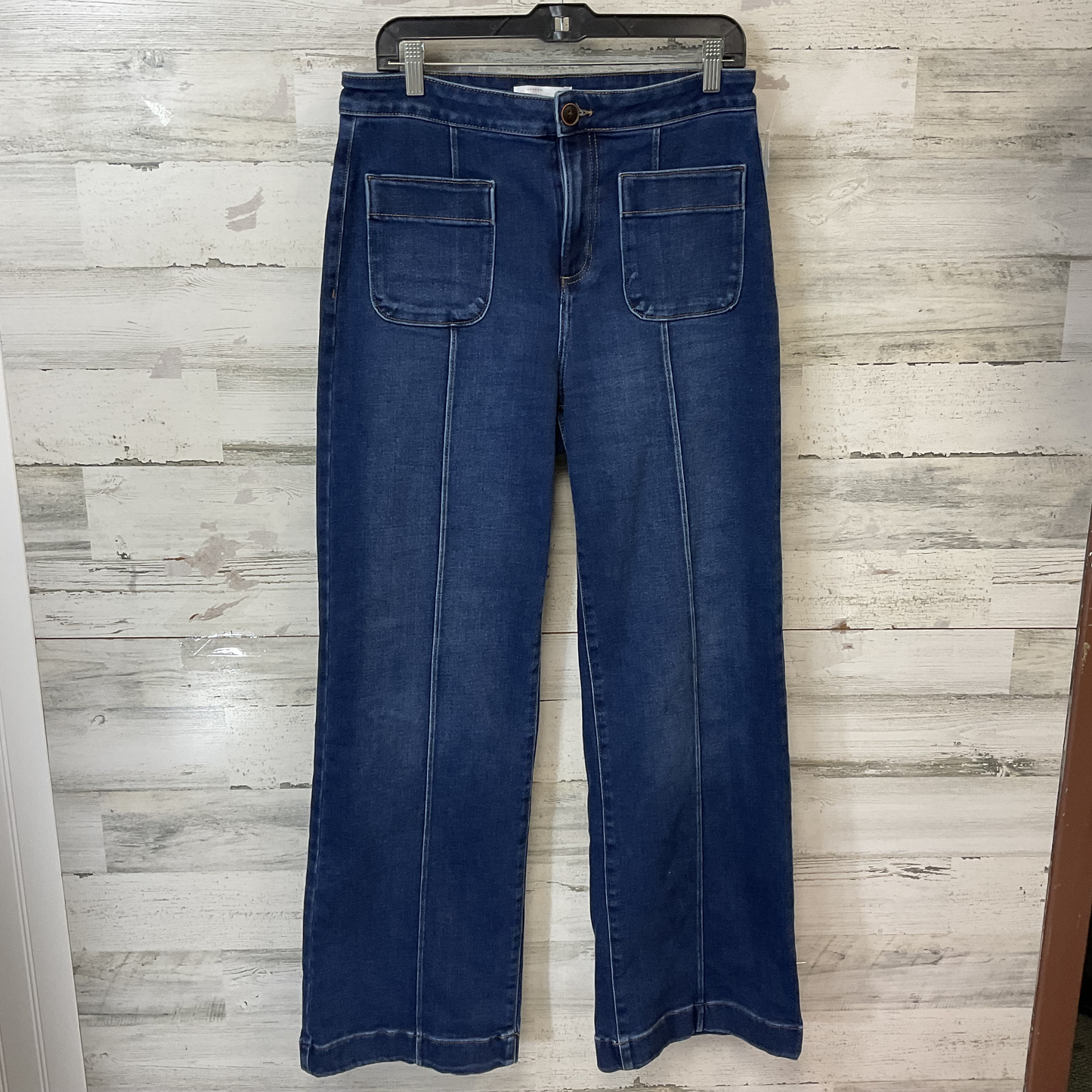 Jeans Wide Leg By Lc Lauren Conrad In Blue Denim, Size: 12