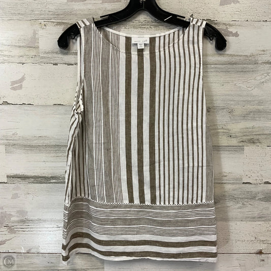 Top Sleeveless By J. Jill In Tan, Size: Sp