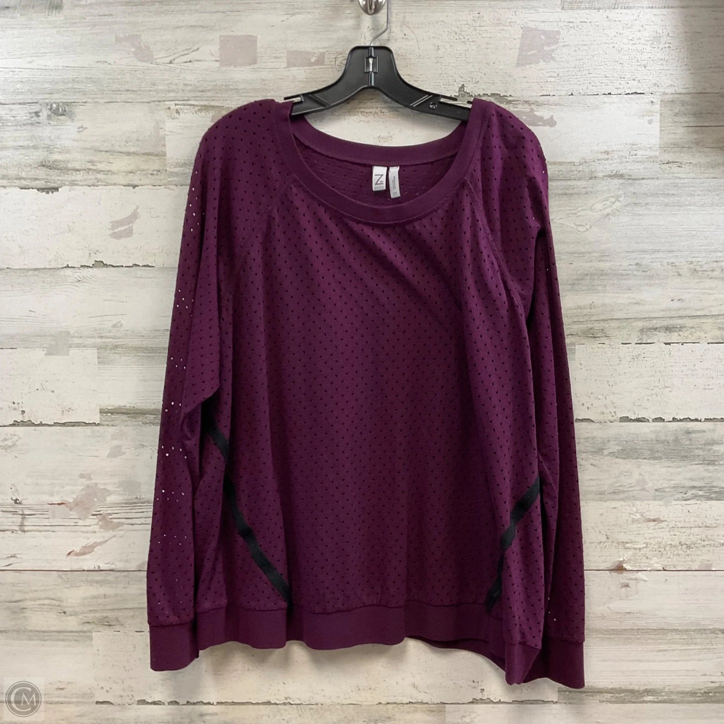 Top Long Sleeve By Zella In Purple, Size: 2x