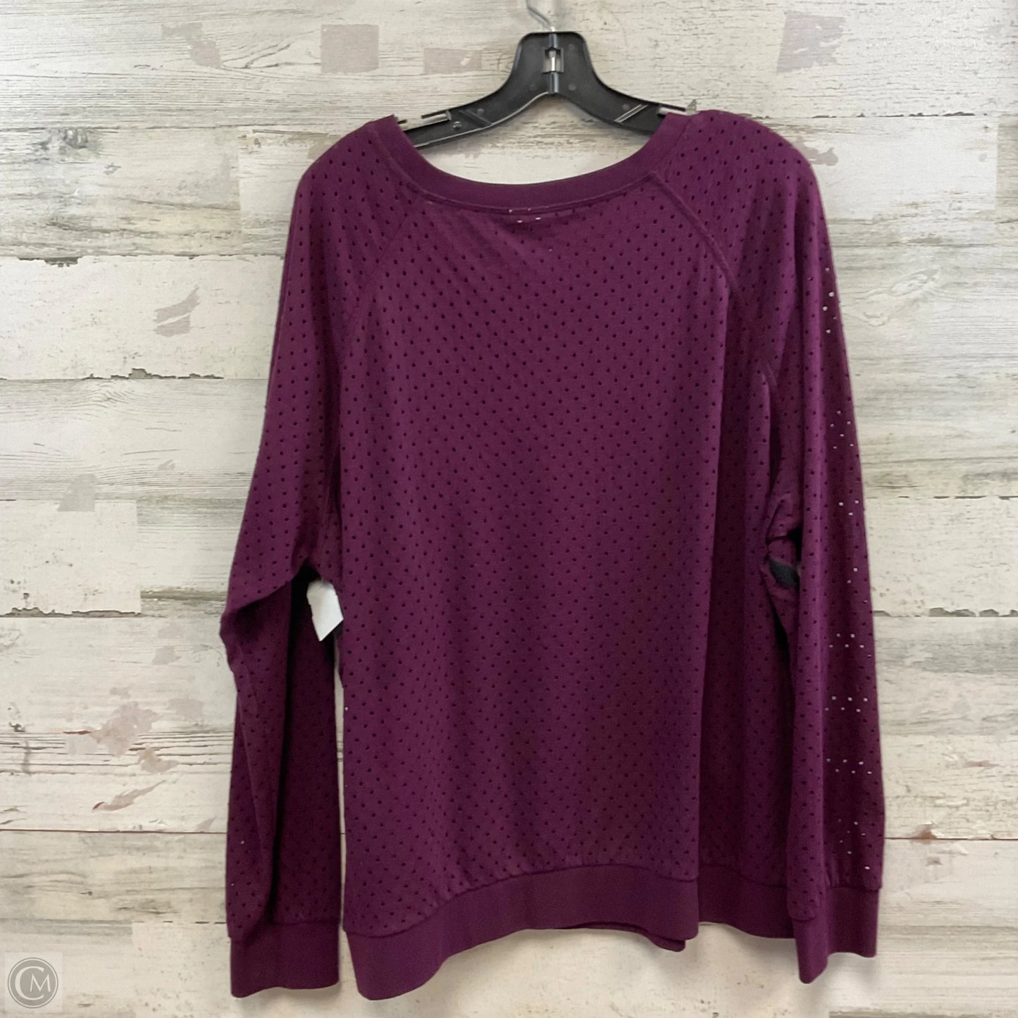Top Long Sleeve By Zella In Purple, Size: 2x