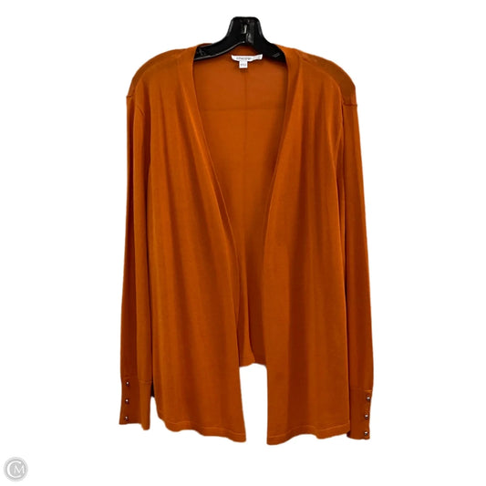 Cardigan By Chicos In Orange, Size: Xl