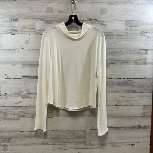 Top Long Sleeve By Lanston In Cream, Size: L