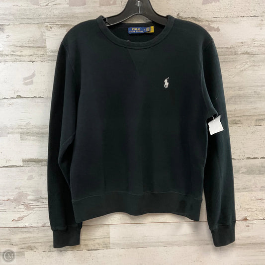 Sweatshirt Crewneck By Polo Ralph Lauren In Black, Size: M