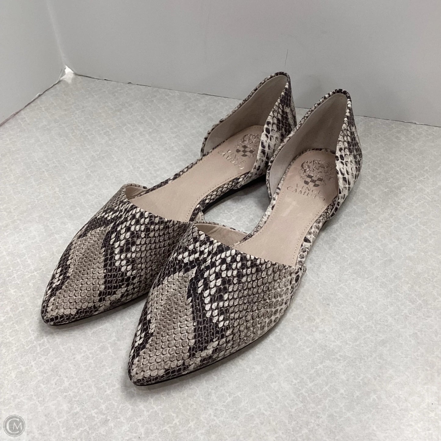 Shoes Flats By Vince Camuto In Snakeskin Print, Size: 8.5