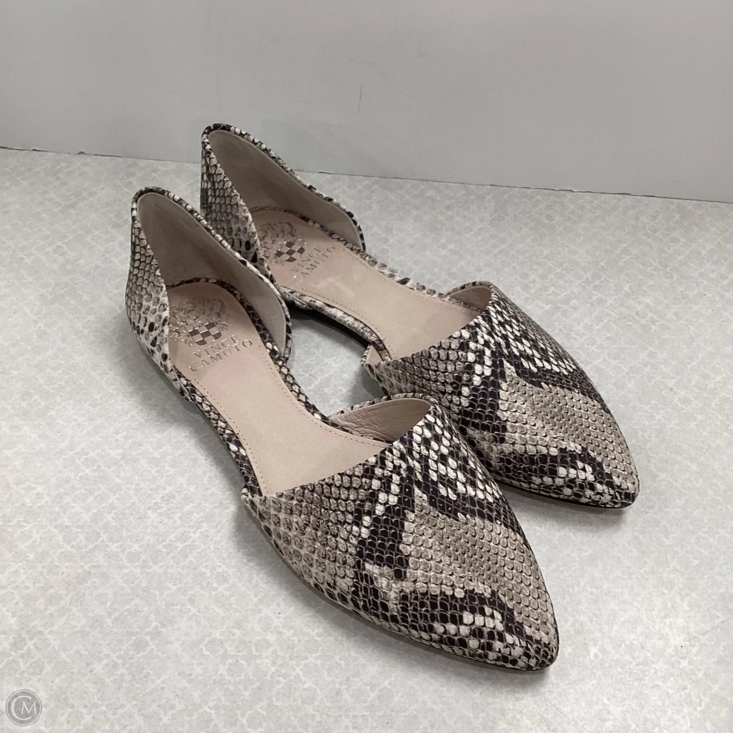 Shoes Flats By Vince Camuto In Snakeskin Print, Size: 8.5