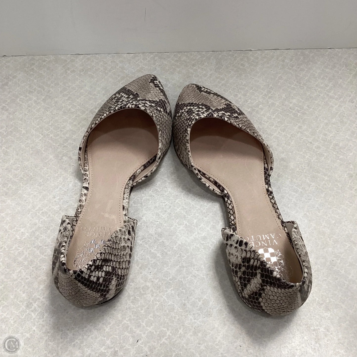 Shoes Flats By Vince Camuto In Snakeskin Print, Size: 8.5