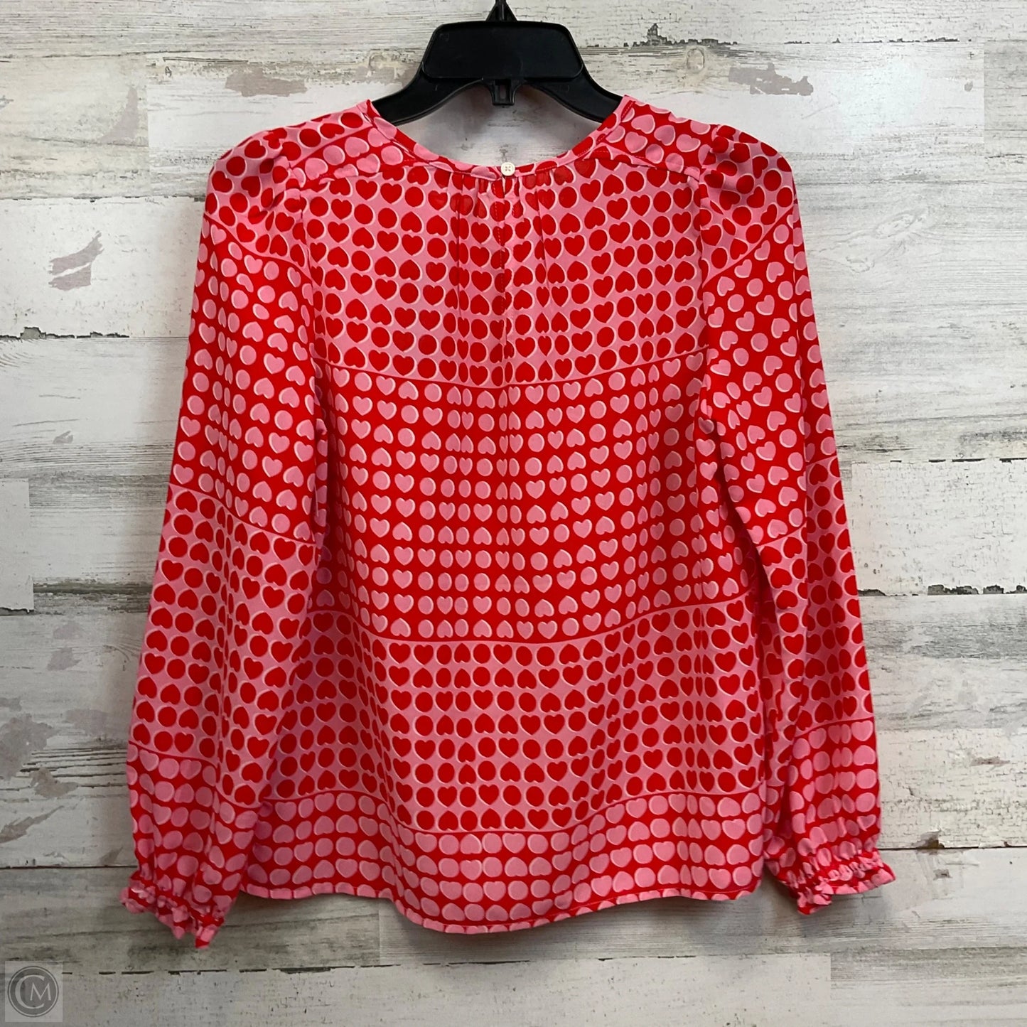 Blouse Long Sleeve By Loft In Red, Size: Xsp