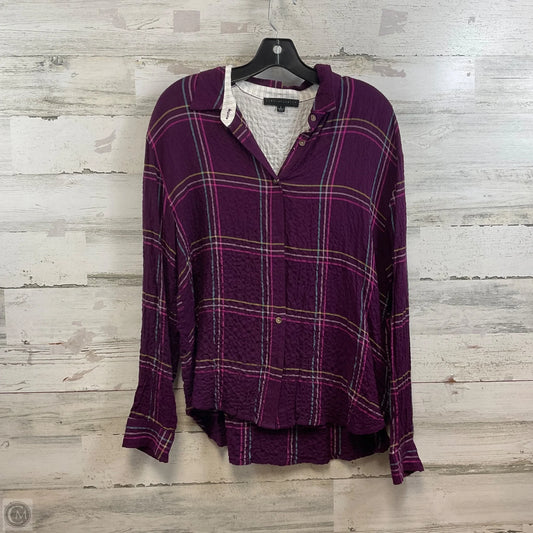 Top Long Sleeve By Jane And Delancey In Purple, Size: S