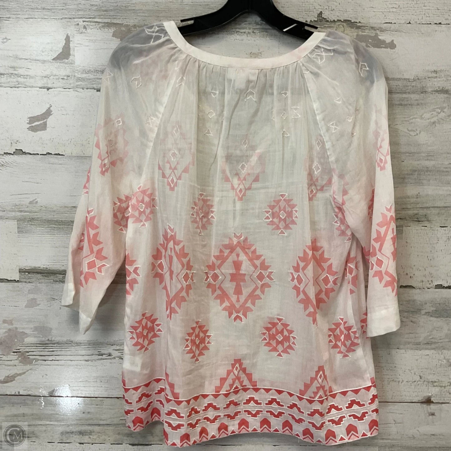 Blouse 3/4 Sleeve By J. Jill In Pink, Size: Xsp