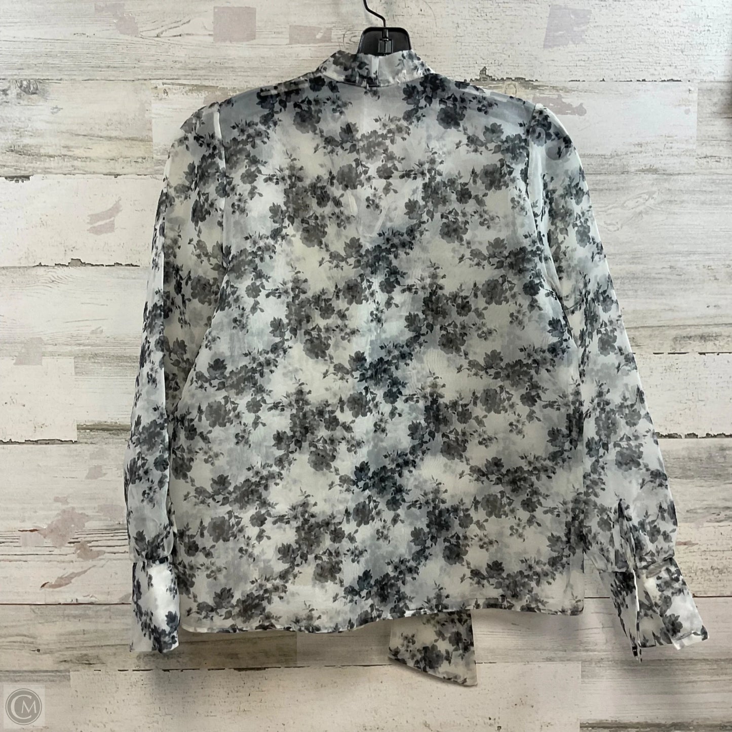 Blouse Long Sleeve By RESERVED In Black, Size: S