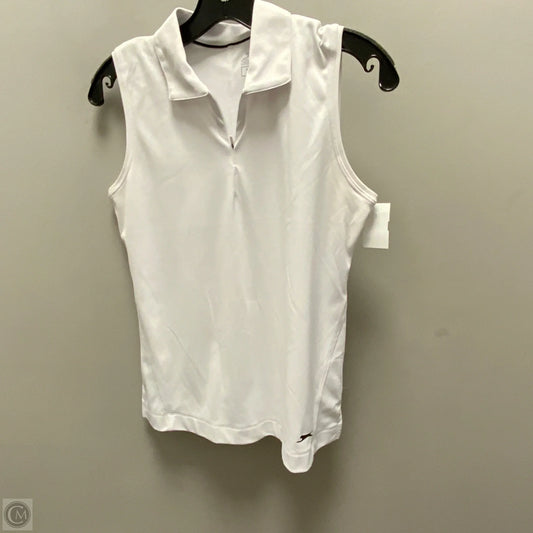 Athletic Top Short Sleeve By Slazenger In White, Size: S