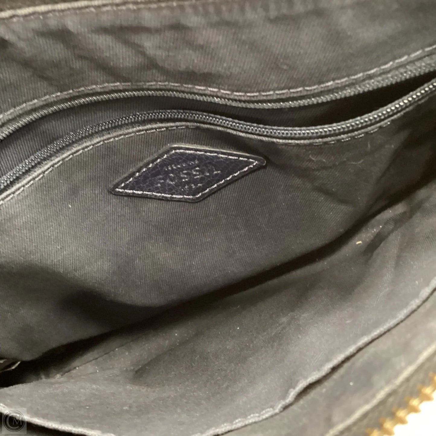 Crossbody Leather By Fossil, Size: Medium