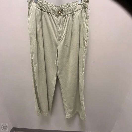 Pants Wide Leg By Loft In Green, Size: L