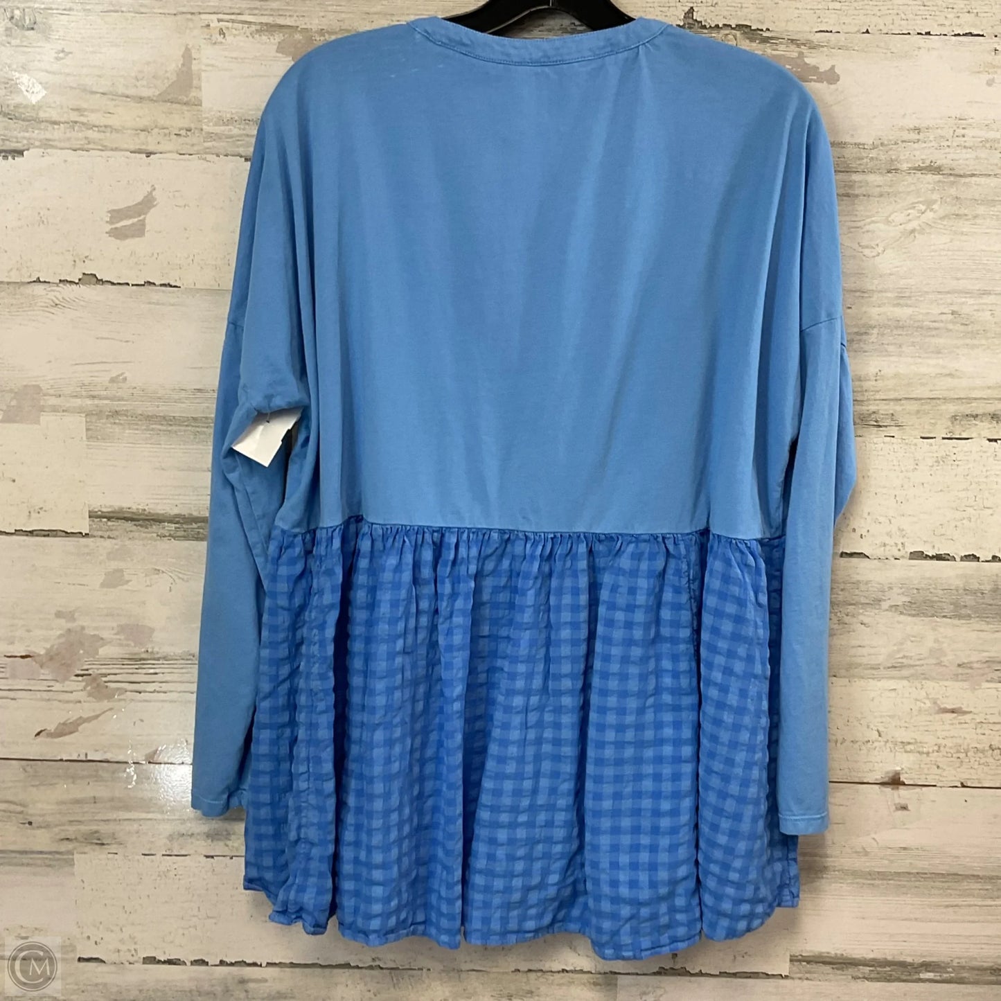 Top Long Sleeve By Pilcro In Blue, Size: S